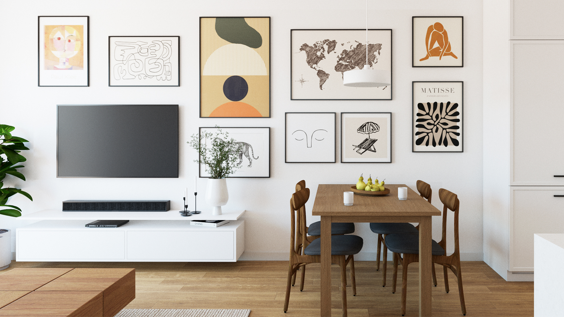 Projektowanie wnętrz Sopot - obrazy na ścianie - Nurt.Studio